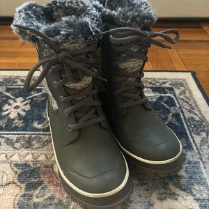 Bogs Arcata Knit Women's Waterproof Lace Up Snow Boots Size 7